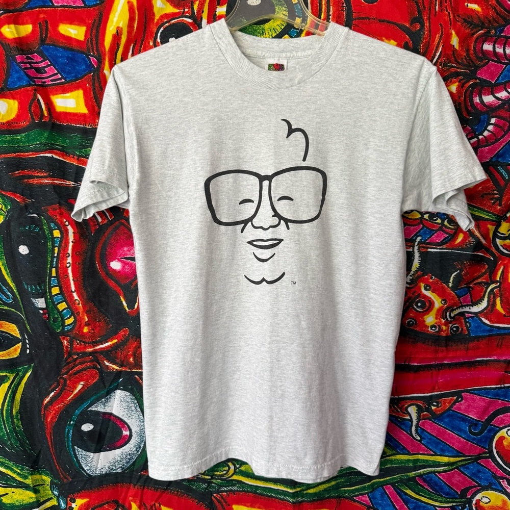 Vintage 90’s Harry Carry Caricature Graphic T-Shirt Large Light Heather Gray
